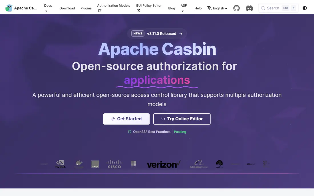 Casbin homepage