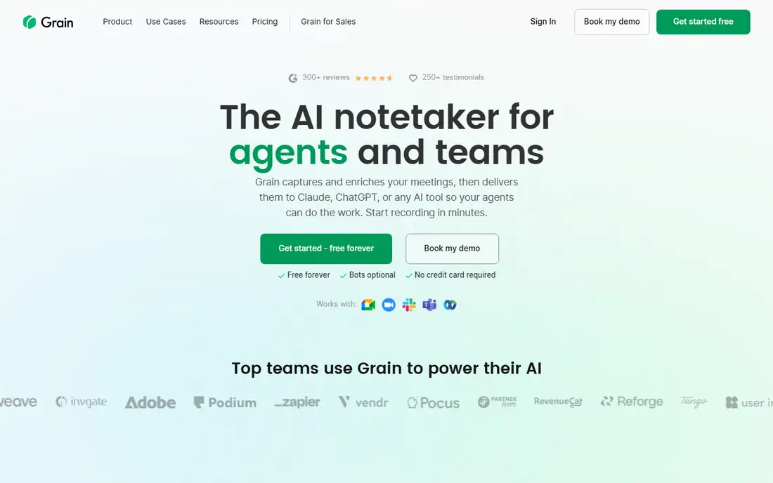 Grain homepage