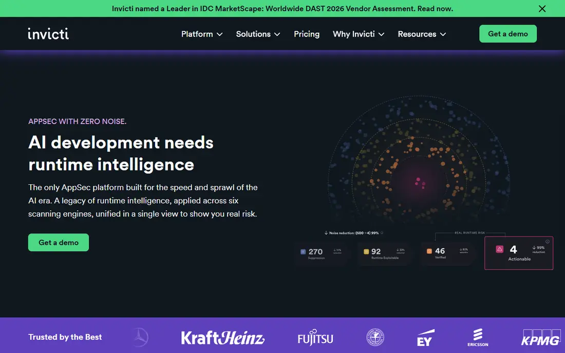 Invicti homepage