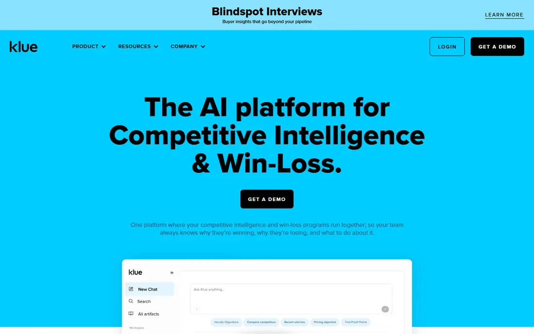 Klue homepage