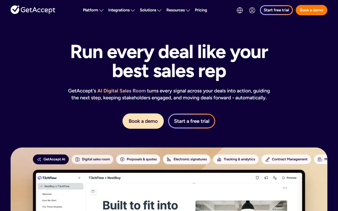 GetAccept homepage