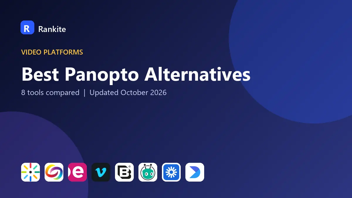 Best Panopto Alternatives in 2026: 8 Tools Compared