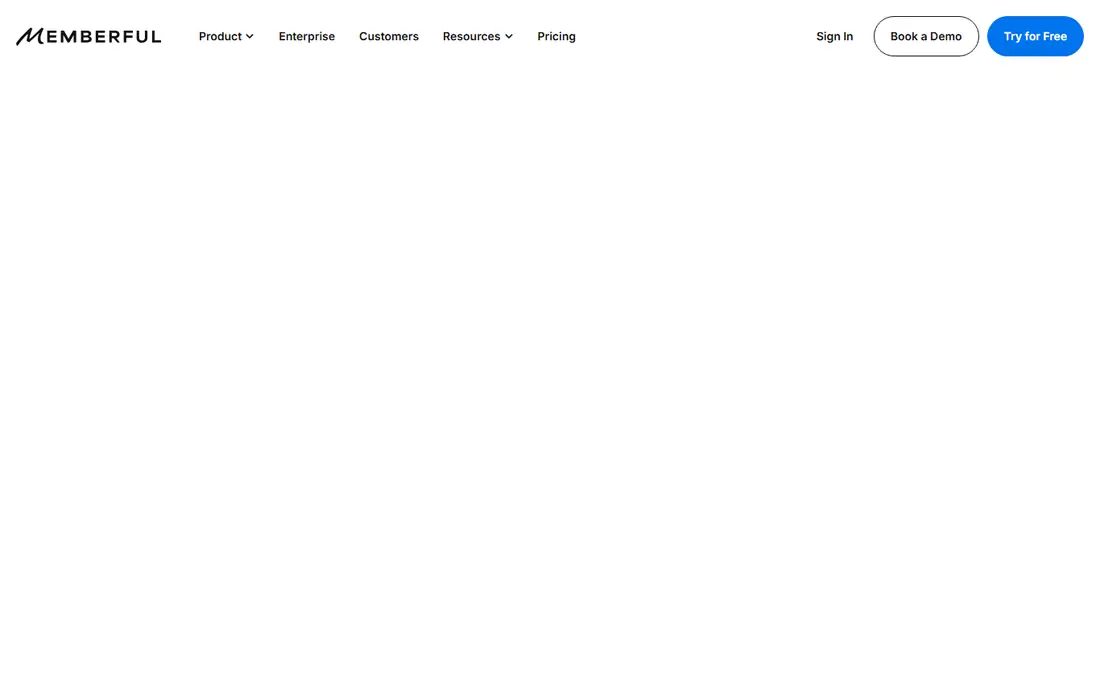 Memberful homepage