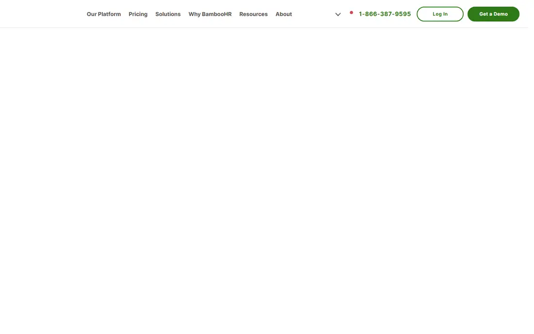 BambooHR homepage