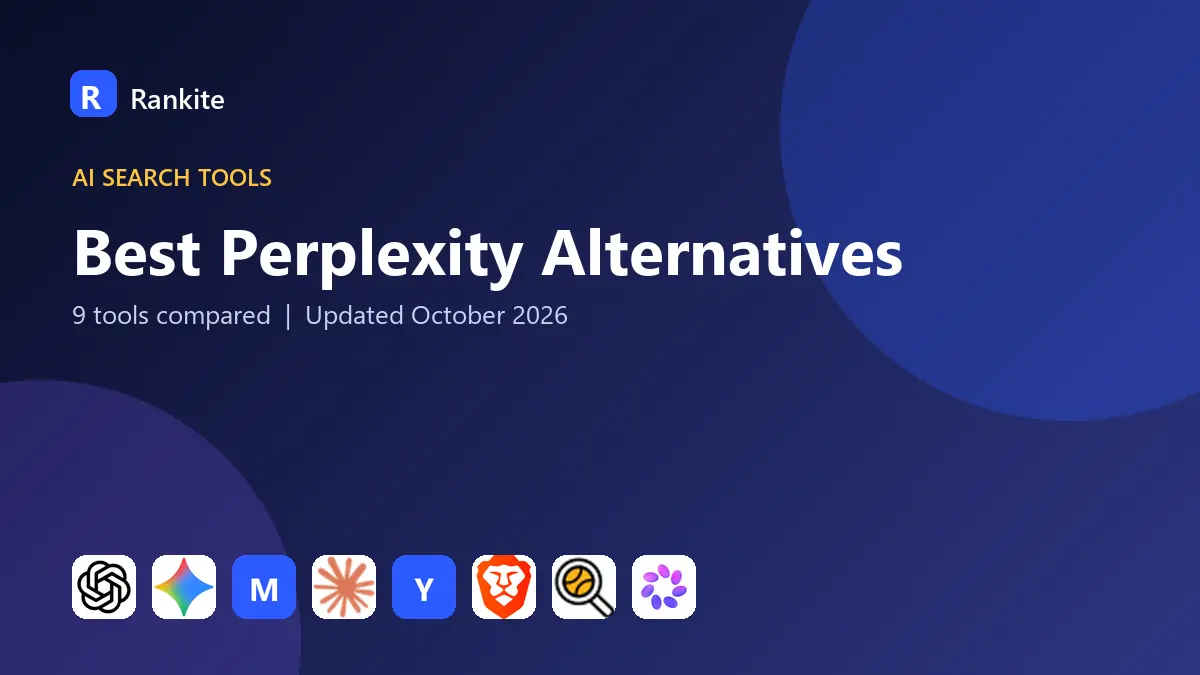 Best Perplexity Alternatives in 2026: 9 Tools Compared