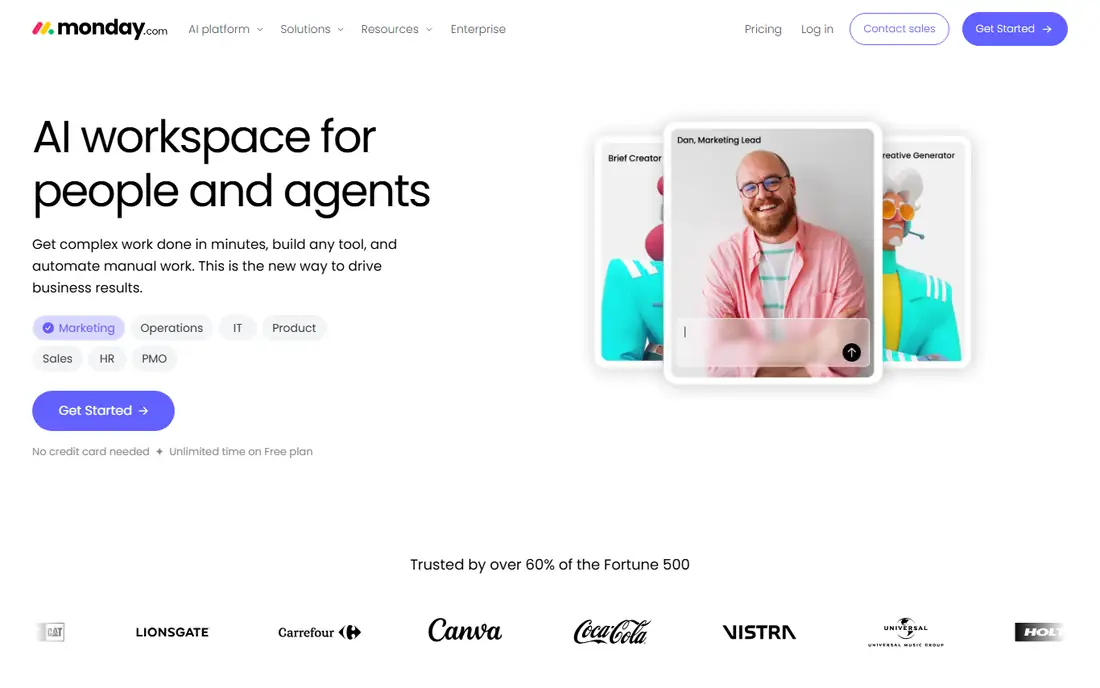 monday.com homepage