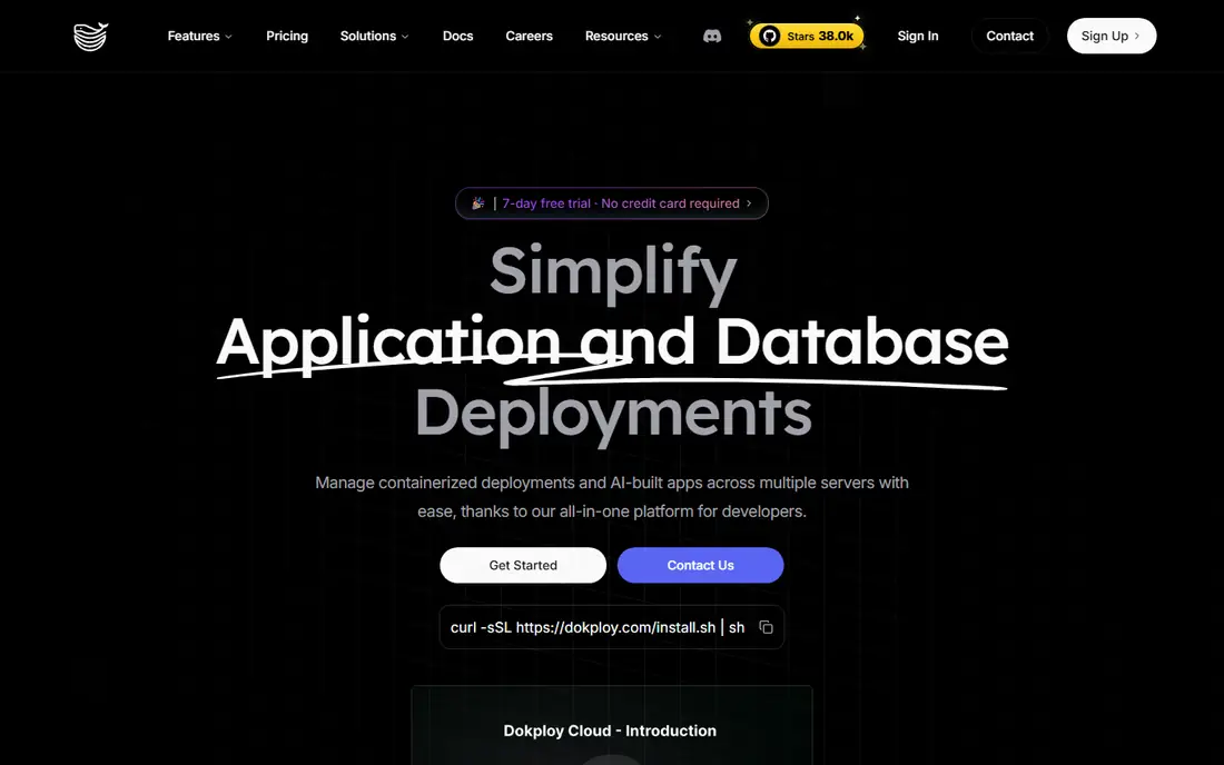Dokploy homepage