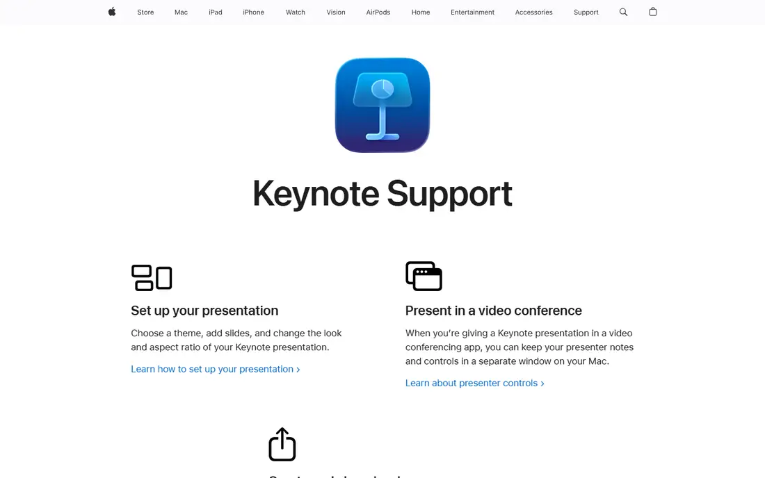 Keynote homepage