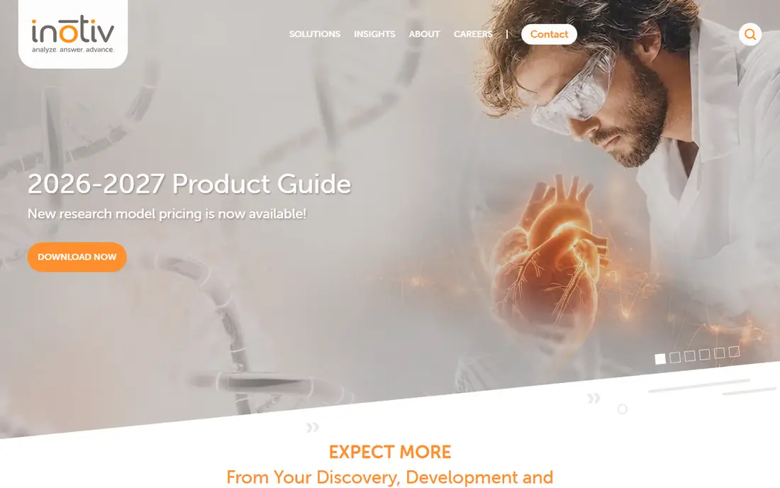 Inotiv homepage