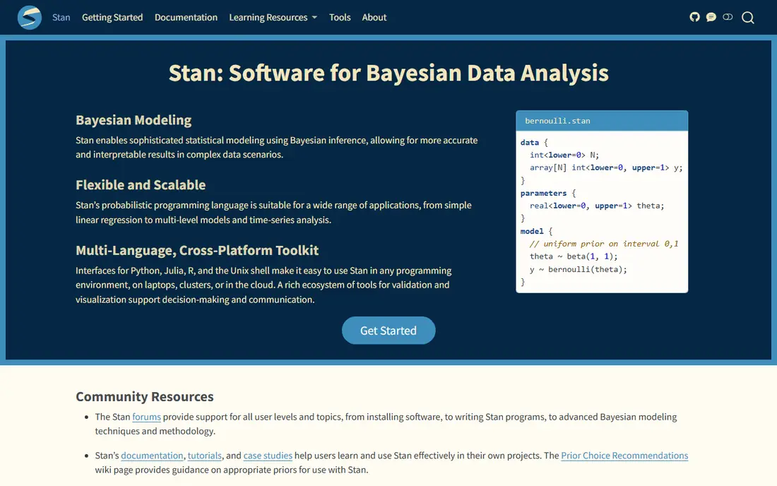Stan homepage