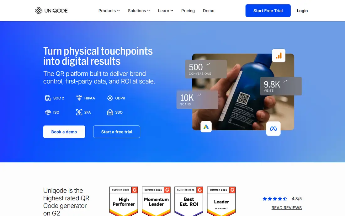 Beaconstac homepage