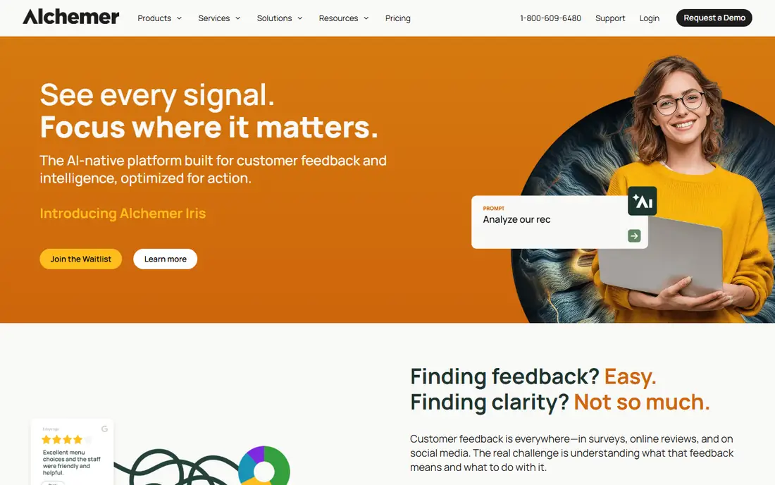 Alchemer homepage