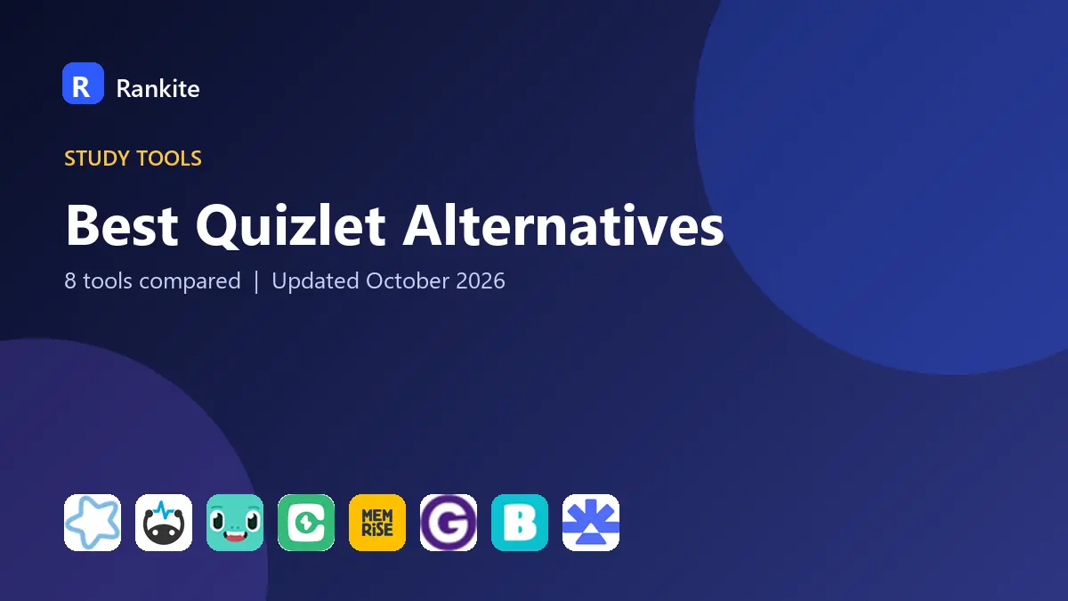 Best Quizlet Alternatives in 2026: 8 Tools Compared