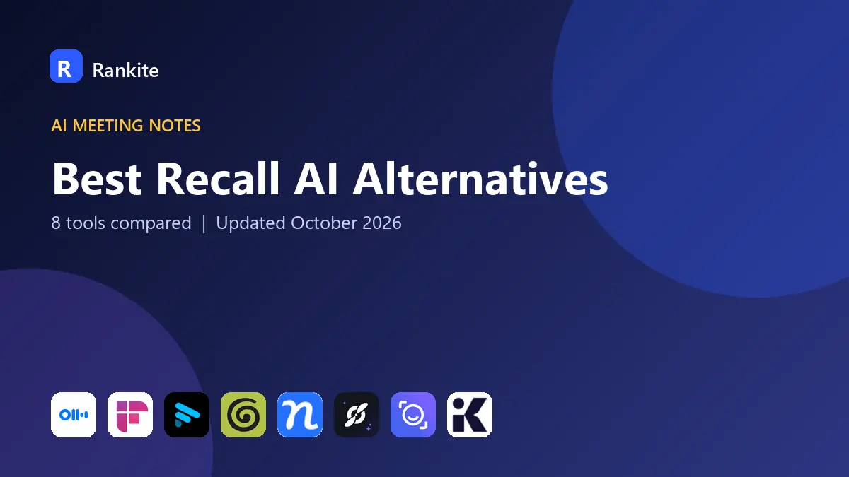 Best Recall AI Alternatives in 2026: 8 Tools Compared