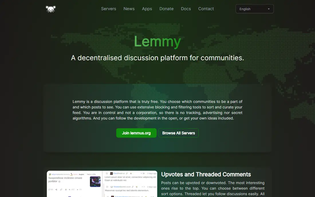 Lemmy homepage
