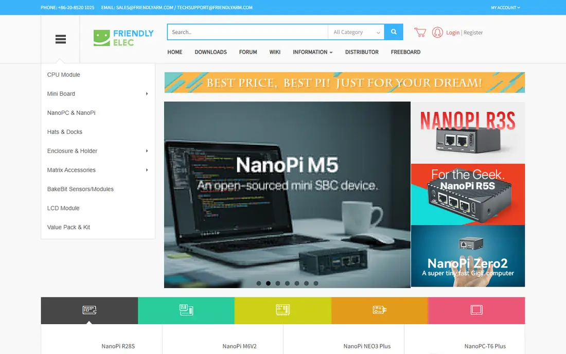 NanoPi R6S homepage