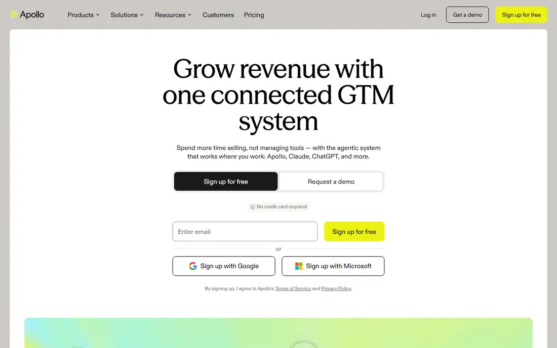 Apollo homepage