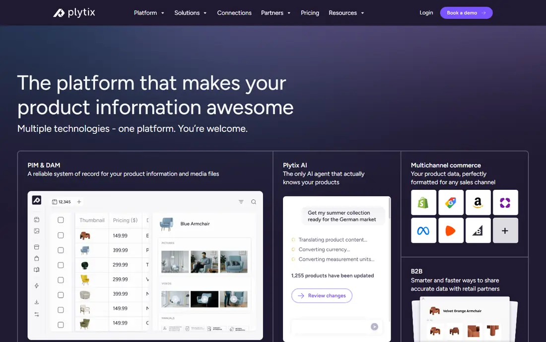 Plytix homepage