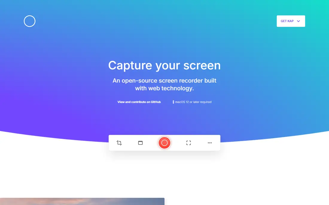 Kap homepage