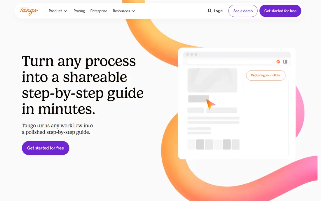 Tango homepage