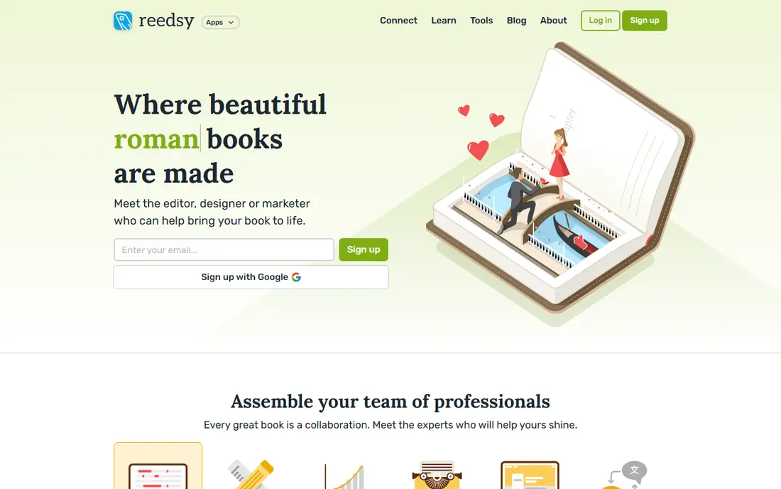 Reedsy Studio homepage