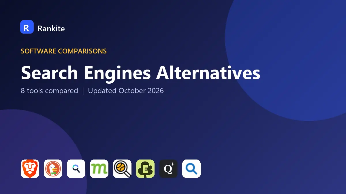 Search Engines Alternatives in 2026: 8 Engines Compared