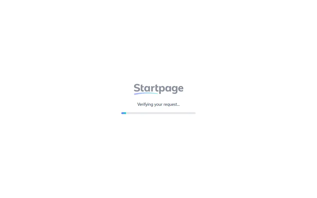 Startpage homepage