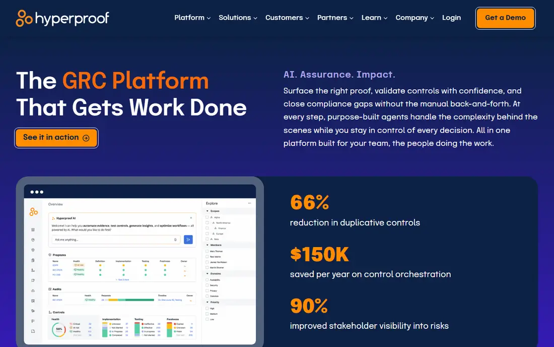 Hyperproof homepage