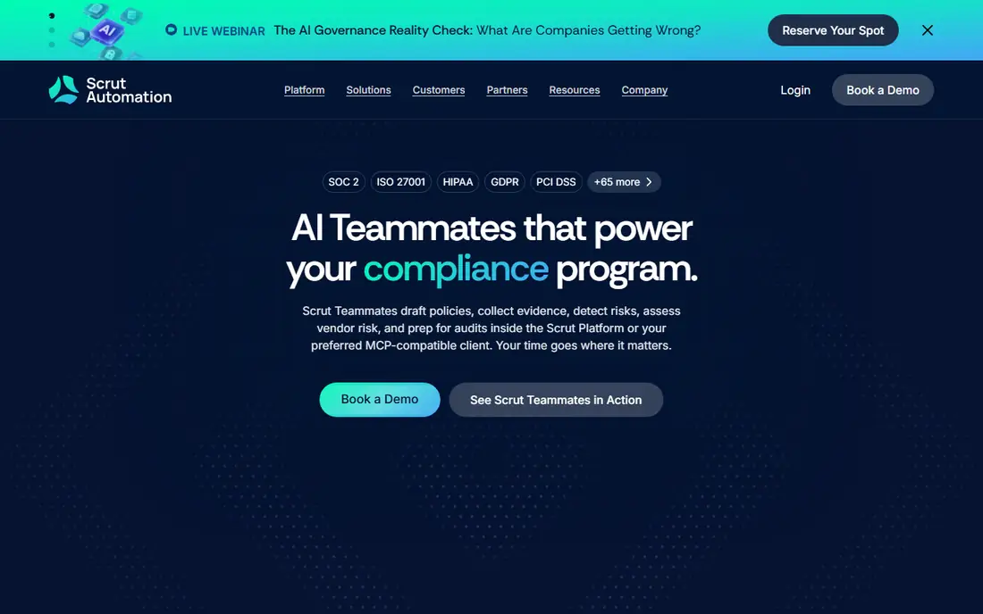 Scrut homepage