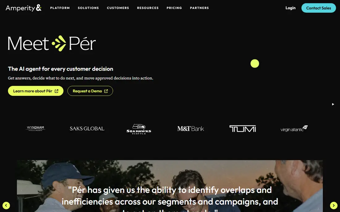Amperity homepage