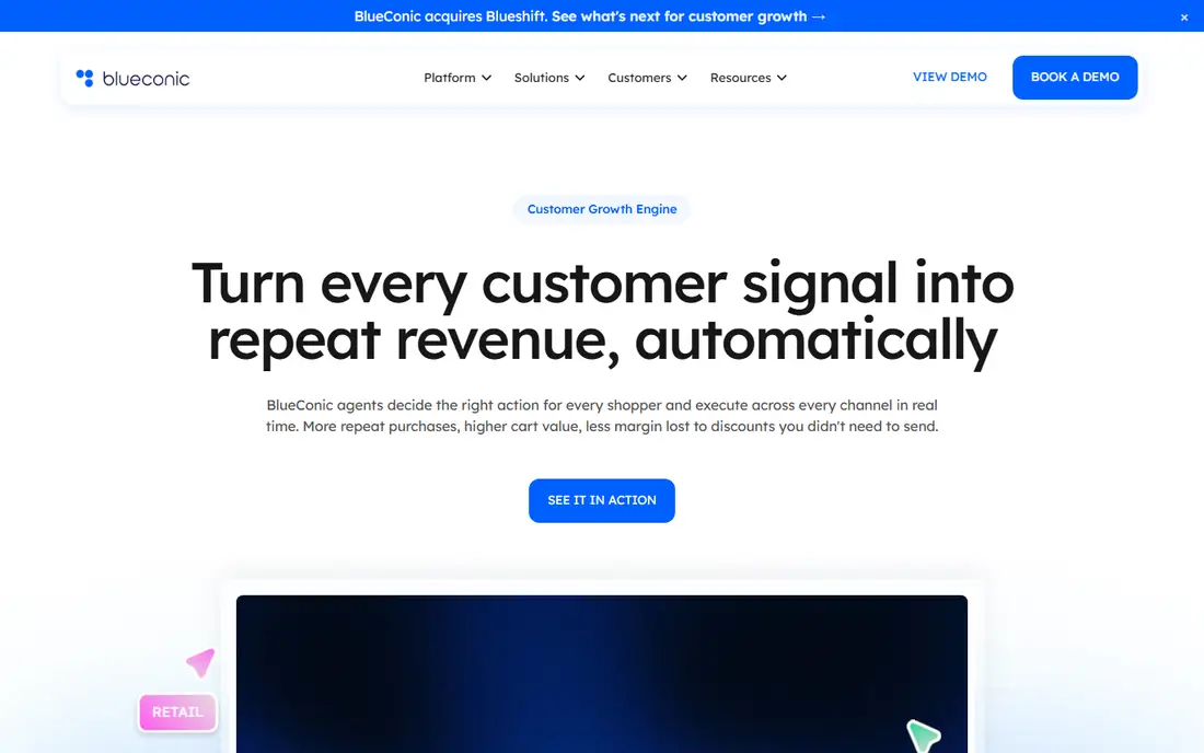 BlueConic homepage
