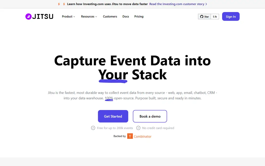 Jitsu homepage