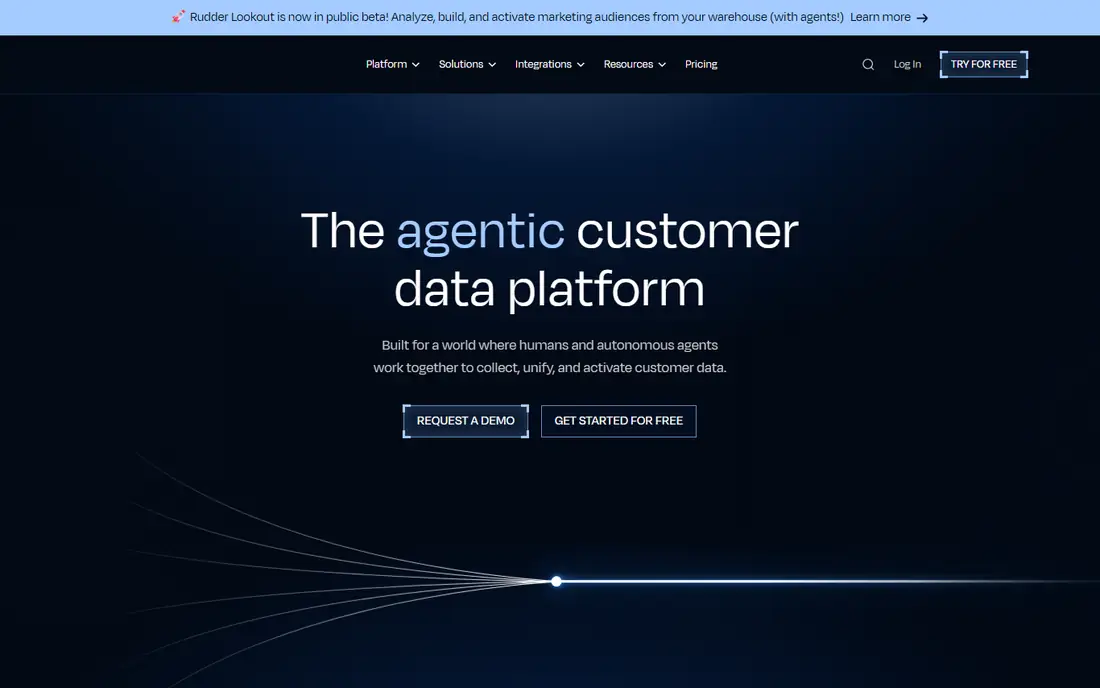 RudderStack homepage
