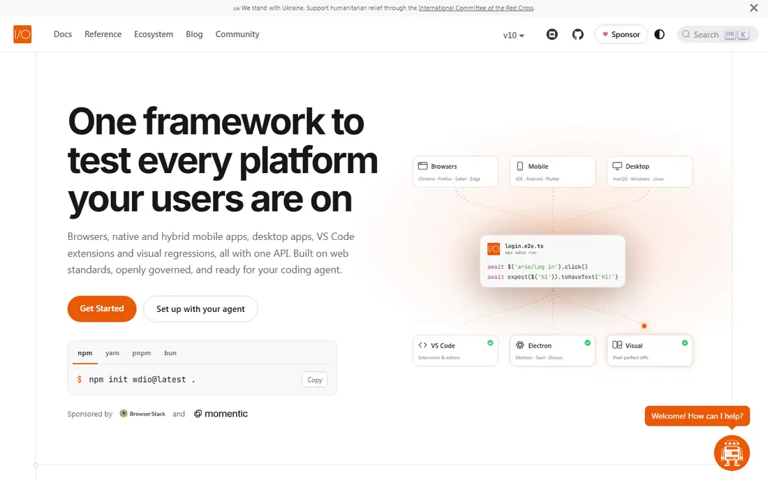 WebdriverIO homepage
