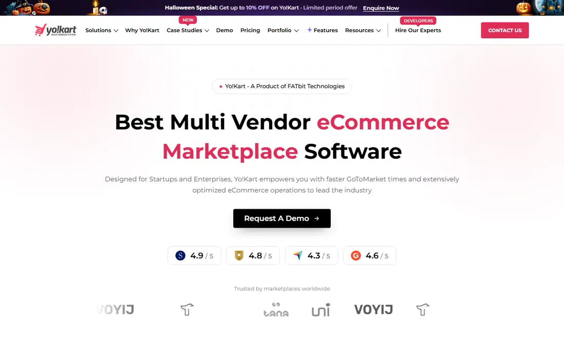 YoKart homepage