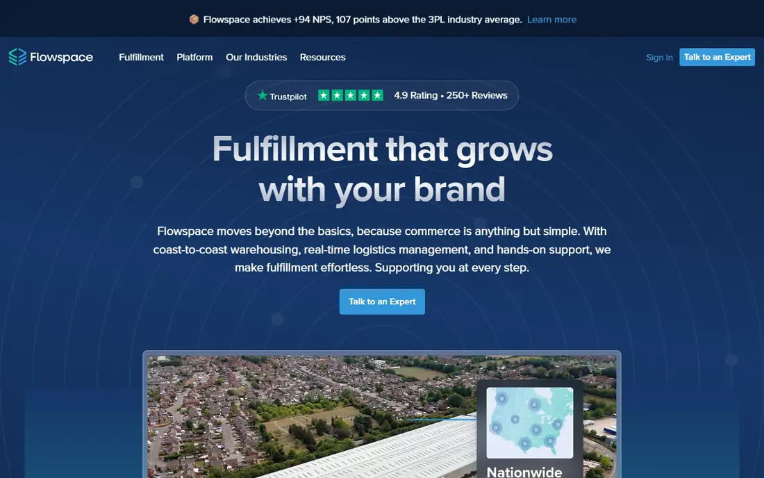 Flowspace homepage