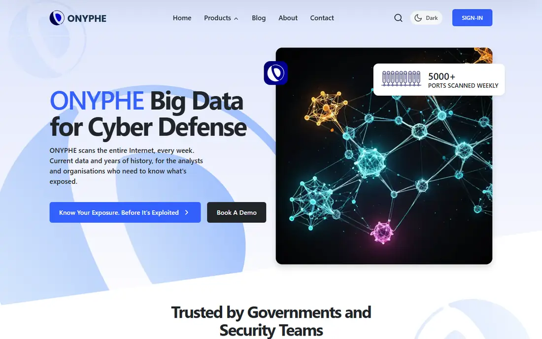 ONYPHE homepage