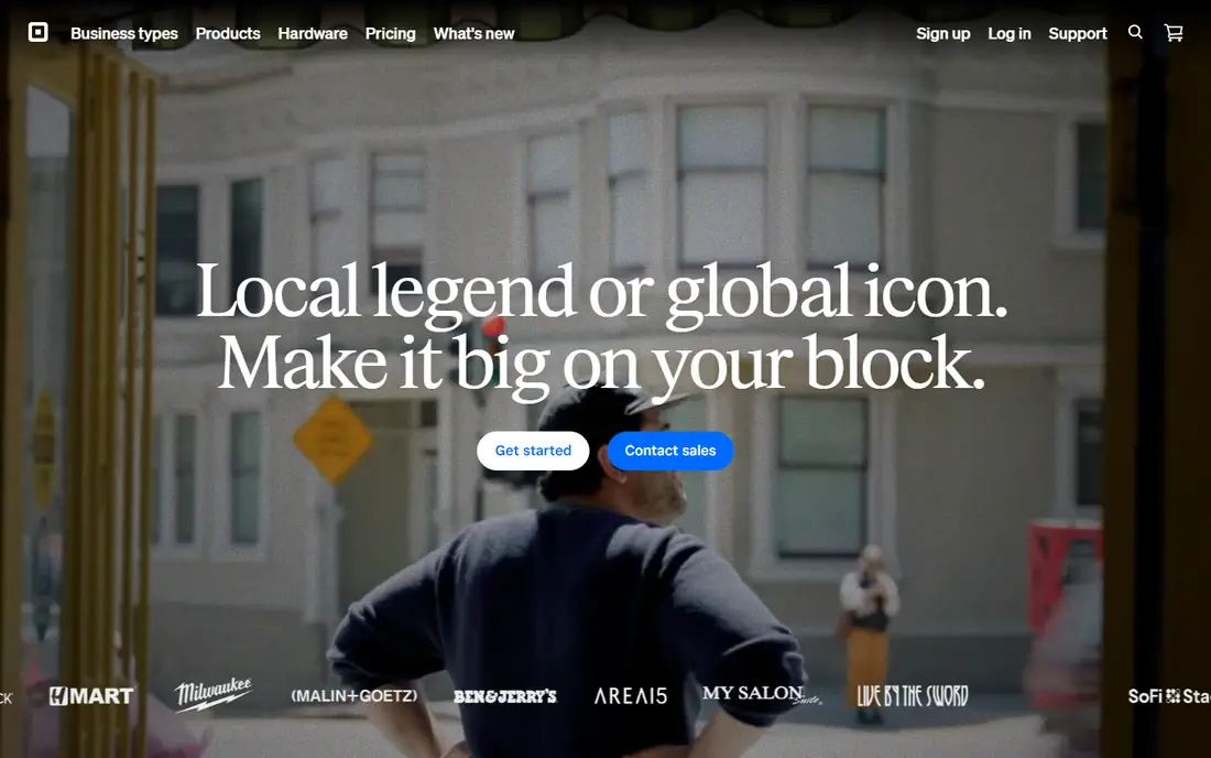 Square Online homepage