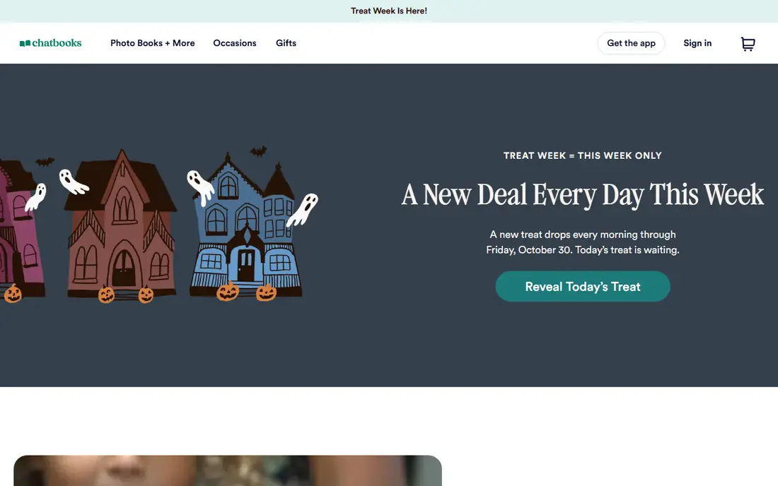 Chatbooks homepage