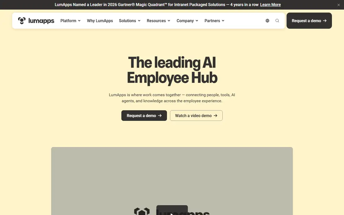 LumApps homepage