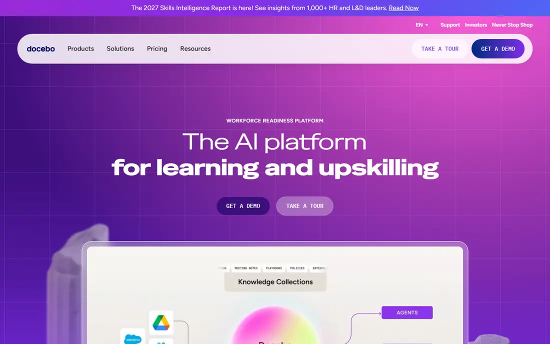 Docebo homepage