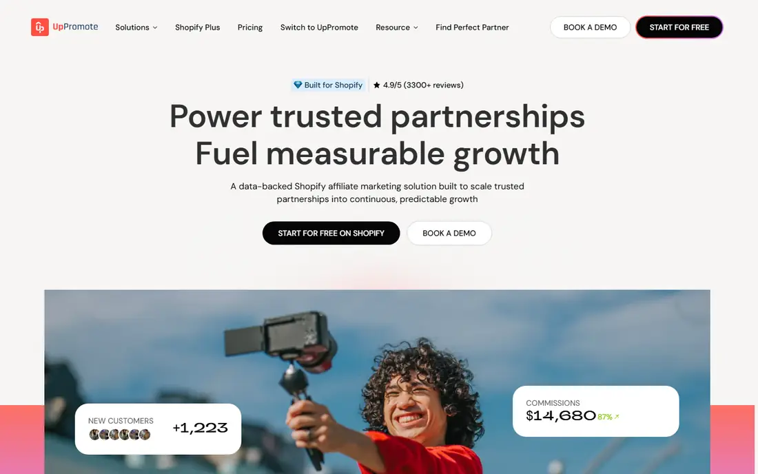 UpPromote homepage