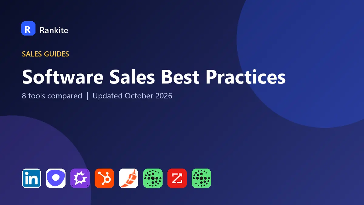 Software Sales Best Practices in 2026: 8 Tools Compared