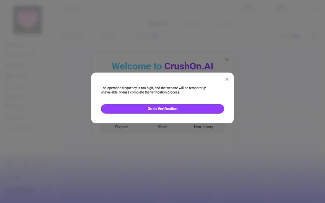 CrushOn AI homepage