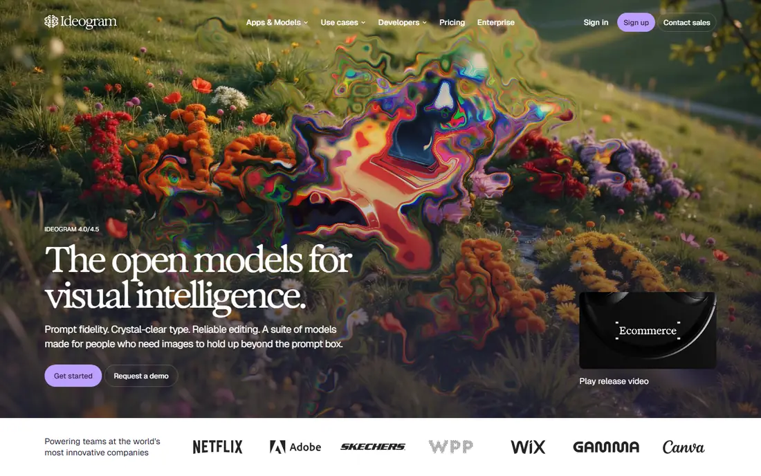Ideogram homepage