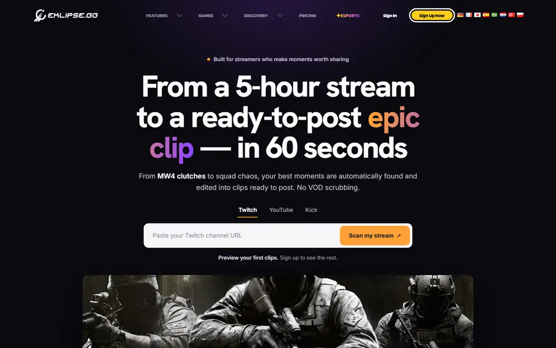 Eklipse homepage