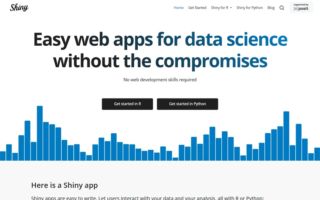 Shiny homepage