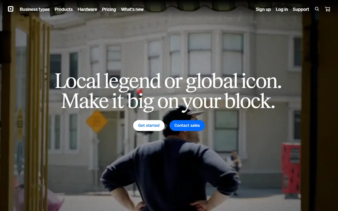 Square homepage
