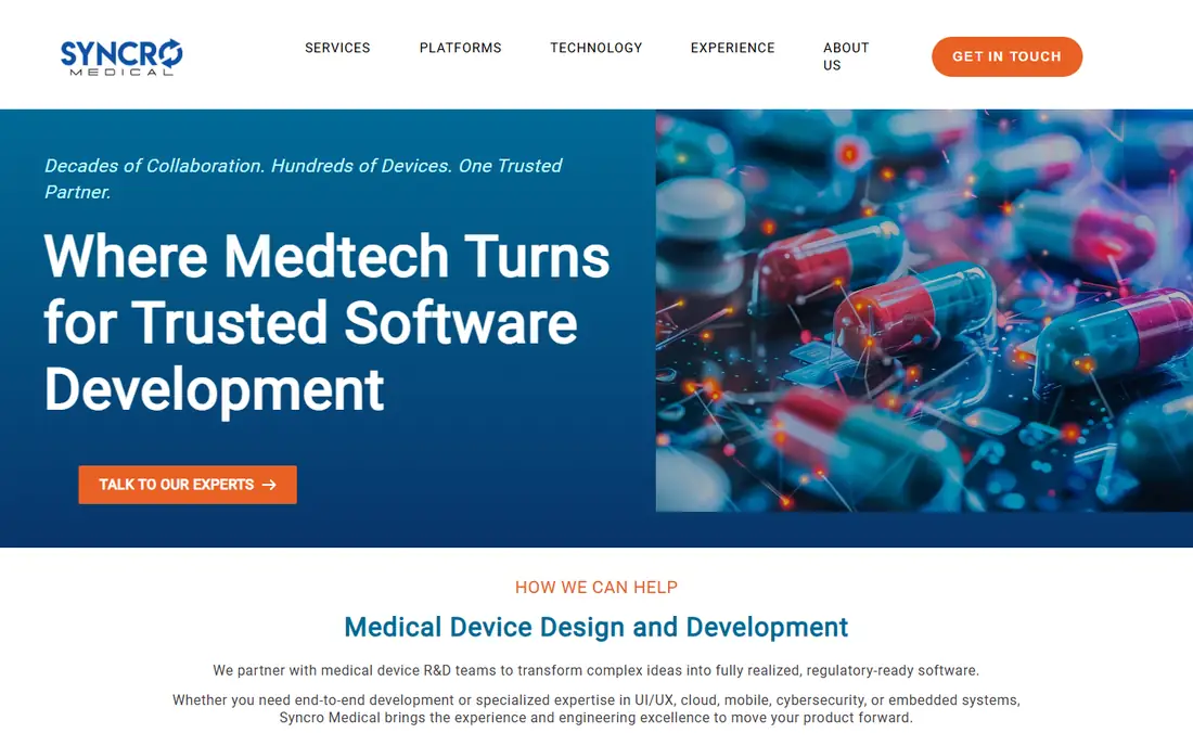 Syncro homepage