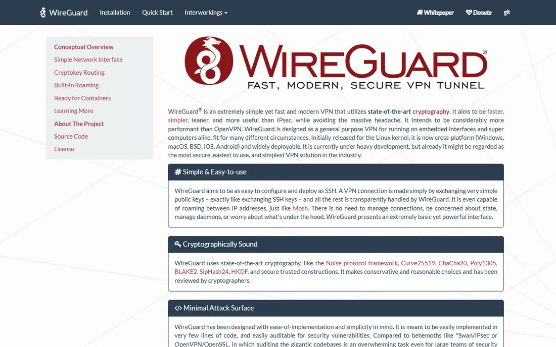 WireGuard homepage